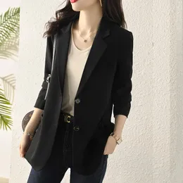 Women's Suits Thickened Blazer Korean Small Suit Jacket Spring Autumn 2023 High-Grade Fashion Temperament Size Leisure