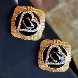 Accessori firmati per donna Coppia regalo Orecchini a perno Anello Goccia Gioielli d'amore Orecchini con timbri di moda Regali popolari per feste di matrimonio