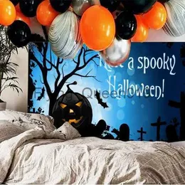 Background Material Home Decor Halloween Tapestry Wall Hanging Bat Pumpkin Happy Halloween Tapestry Wall Hanging Party Backdrop YQ231003