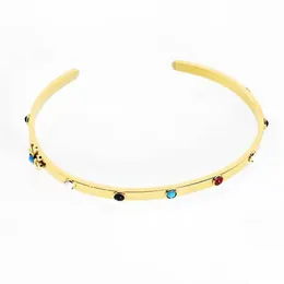 TOU TOSO Designer Bracciale in acciaio inossidabile Orso Fiore pietra Polsini in argento oro Donna Bracciali rigidi Gioielli Never Fade pulsara m264D