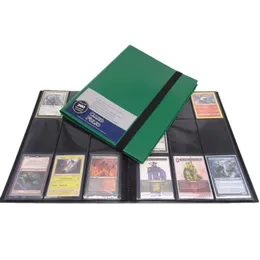 Utomhusspel Aktiviteter 360 kort Kapacitetsfickhållare Bindemedel Album för CCG MTG Magic Yugioh Card Organizer med remmar för handelskort 230928