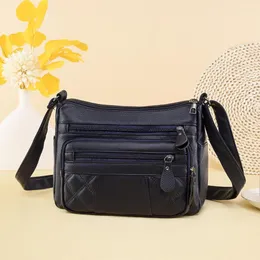 Torby wieczorowe Kobiety torba crossbody pu skórzane kobiety w średnim wieku wielofunkcyjni moda moda swobodna elegancka przenośna designerska torebka