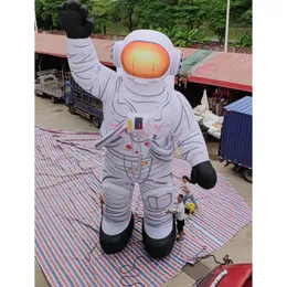 free door delivery outdoor activities 8m high inflatable spaceman cartoon,large inflatable astronaut balloon character spaceman with light