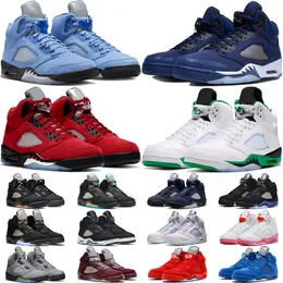 OG Jumpman 5 Men Basketball Shoes 5s UNC Midnight Navy Lucky Green Racer Blue Aqua Fire Red Oreo Pinksicle Easter Mens Trainers Sport Sneakers