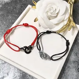 Bracciale da donna e da uomo Manico fatto a mano in corda di titanio in acciaio inossidabile per dinhvan wish significato jewe343O