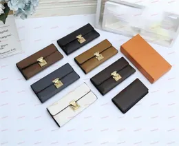 Designer Wallet Fold wallet Card Holder 6 Colors Printing Wallets Flower With Button 2pcs Set Stylish Way To Carry Around Money C1277083