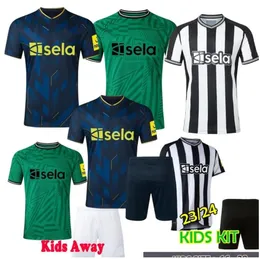 Kids Kit 22 23 24 Newcastles New Castle Soccer Jerseys Boys Bruno G. Joelinton Football T Shirts Years Isak NUFC Uniteds Maximin Wilson