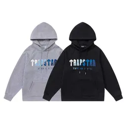 2023 Autunno/Inverno Nuovo Trapstar Bianco Blu Asciugamano ricamato Maglione di peluche Lotto unisex