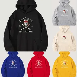 Pirate Skull Print Hoodie Cool Hoodies för män