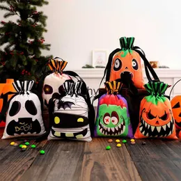 Totes Nya Halloween Children's Candy Bag Halloween Props Pumpkin Face Handbag Gift Bagstylishyslbags