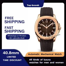 WRISTWATCHES Aquanaut Series Washing Men Mechanical Mechanical Luxury Watch Data Wyświetlacz Sapphire Business Marka St216C St216C