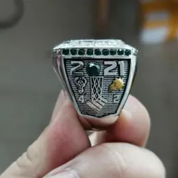 Fans'Collection 2021 S The Bucks Wolrd Champions Team Basketball Championship Ring Sport Souvenir Fan Promotion Gift Wholesal3315