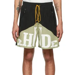 Panelled letter printed shorts Women Men Shorts Drawstring Fashion loose highstreet beach summer hawaii vacation FZKZ071314M
