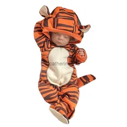 Ocasiões especiais Umorden Bebê Meninos Pequeno Tigre Fantasia Macacão Com Capuz Macacão Manga Longa Outono Primavera Halloween Aniversário Purim Roupas x1004