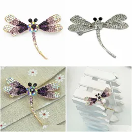 Pins broszki delikatne i wykwintne broszka dla zwierząt Dragonfly odpowiednia dla mężczyzn Damies Jewelry Factory Bezpośrednia hurtowa dostawa upuszcza deli dhqgz