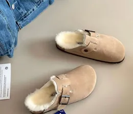 Sandálias de designer Mulheres Homens Tamancos Shearling Chinelos Arizonas Mayari Kyoto Head Pull Cork Camurça Mocassins Plataforma Plana Praia Sapatos Birks Boston Clog