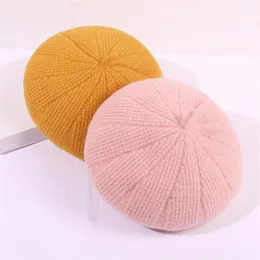 Knitting Beret Female Cute Fresh Hat Casquette Femme Boinas Para Mujer Chapeau Czapka Dla Dziewczynki207H