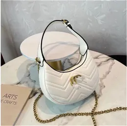 01 Fashion Shoulder Bags chain Aphrodite hobo shoulder bag women crescent half moon handbags purse genuine leather fashion letters Zipper closure Multiple