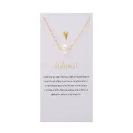 Pendant Necklaces Selling No Dogeared Logo Fashion Jewelry Bridesmaid Imitation Pearl Plated Sier Chocker For Women Gril Gif2413272 Dr Dhq5V