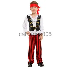 Speciale gelegenheden Kinderen Rebel Posh Piratenkostuum Corsair Boy Cosplay voor jongens Carnavalsfeest Halloweenkostuums Fancy Dance Dress x1004