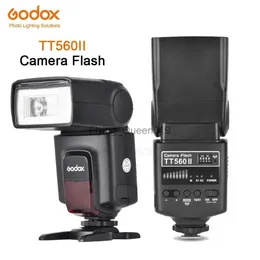 Flash Heads Godox TT560II Flash Video Light GN38 433MHZワイヤレストランスミッション +チャネルトランスミッター +すべてのDSLRカメラ用のブラックフラッシュバッグYQ231003