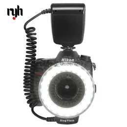 Głowice lampy błyskowej RYH 48PCS Makro Pierścień Ring Flash z 8 pierścieniami adaptera do Pentax Olympus Panasonic DSLR SLR Camera RF-550D YQ231003