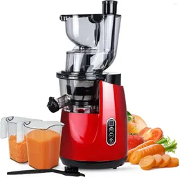 Juicers Press Juicer Machine Slow Cold With 3.2" Wide Feed Chute 200W Masticating For Vegetable A