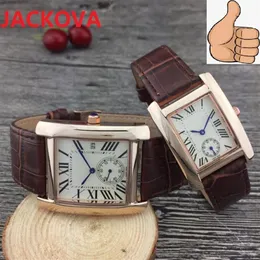 High quality genuine Leather Fashion Man Woman Watch 35mm 28mm luxury male clock wholes Top style calendar quartz wristw287R