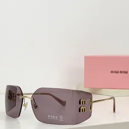 High version MUMU glasses Fashion high-end polarized women's sunglasses 9006