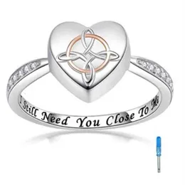Love Heart Cremation Ash Rings Memorial Urn Ring Ashes Keepsake Jewelry Size 6-12 i Still Need You Close to Me256V