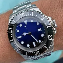 Relógio masculino da moda 43mm oceano homer série cerâmica moldura rotativa vidro safira aço inoxidável pulseira de bloqueio deslizante automa339a
