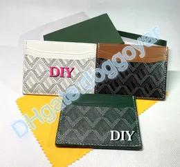 dog goyar Card Holders Women MEN bag Clutch Real leather wallet slot DIY Do It Yourself handmade Customized personalized customizing A2