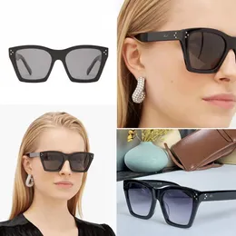 Okulary przeciwsłoneczne kobiety projektant Square Mirror Frame Lunettes de Soleil Encadrees en Acetate Le French Crazy Horse Show 40041 French Fashion Triumfal Arch