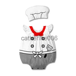 Special Occasions Baby Boys Cook Chef Costume Cosplay Rompers Jumpsuits for Infant Toddler Short Summer Halloween Birthday Party Fancy Dress x1004