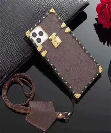Mobile luxury designer iphone case for 12 Pro Max mini 11 XR XS 78 plus PU top fashion leather phone cases with box SB70i1878594421611048