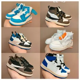 nfants Reverse Mocha T SC0TT Fragmenten Gezamenlijk Ondertekend Hoge lage OG Basketbalschoenen voor kinderen Chicago Infant UNC Sneaker Peuters Nieuwe Bo246S