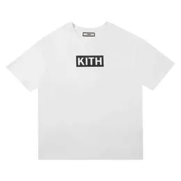 メンズTシャツTシャツファッションブランドキスフローラルクラシックボックスティーフラワープリントTシャツ男性