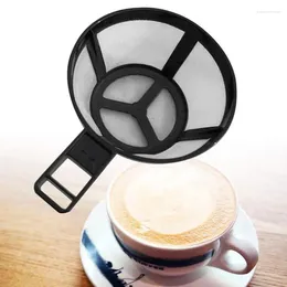 Kaffefilter 1st. Återanvändbart pottfilterhållare Nylon Mesh Basket Coffeeware Spoon Siler Tea Brewer Ehome Kitchen Accessories