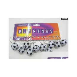 كرات 20pcs كيس كرة القدم قلادة الكرة البلاستيكية سلسلة مفاتيح الحلي الصغيرة سلسلة مفاتيح السلسلة الرياضية الإعلان التذكاري