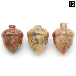 Luźne kamienie szlachetne naturalny kształt Acorn kamień szlachetny dekoracyjny ręcznie rzeźbiony uzdrawianie szalone kamienie orzech laski do dekoracji domowej upuszczenie dhu1j