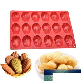 Narzędzia do ciasta 20 wnęki DIY Bakeware gadżety Mini Madeleine Shell Mat Sile Czekoladowa pleśń pieczenia moda przybory upuszczone