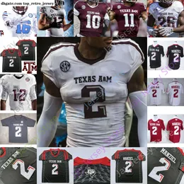 Camisas de futebol personalizadas 2022 Texas A M Aggie Football Jersey NCAA College Myles Garrett Mike Evans 40 Von Miller Jhamon Ausbon Johnny Manziel Kellen Mond