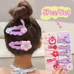 Hair Accessories Kids Cute Strawberry Bear Clips Children Girls Bangs Headdress Star Delo Hairpin Lovely Accessory