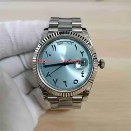 Top Quality Watch BP Maker 40mm Arab Dial Rostless 228206 228235 Ice Blue Triangular Pit Border 2813 Rörelsemekanisk automati2380