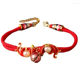 Anklets Red Rope Bell Feet Chain Chinese Style Advanced Sense 2023 Fashion Girl