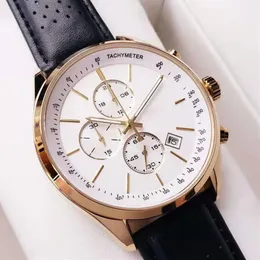 Luxury Watches for Men Boss Quartz Watch Functional Sub Dial Work Designer Chronograph Wristwatch Leather Strap Waterproo217O