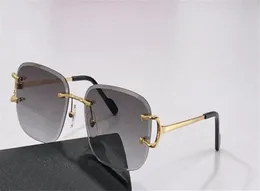 New fashion design sunglasses 0021 square lens rimless simple and popular style classic uv400 outdoor eyewear whole glasses to7506582
