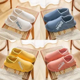 2023 winter casual shoes cotton booties slippers cover heel men women size 36-47 white gray sunflower orange dark brown flesh pink