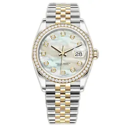 Drop Herren Automatische mechanische Uhr Diamant Uhren 36 41mm Edelstahl Armbanduhren Super Luminous Lady Frauen Watche259M