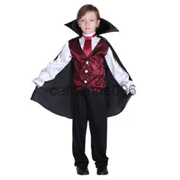 Ocasiões especiais crianças crianças nobre drácula vampiro trajes para meninos diabo vampira traje halloween purim carnaval festa de ano novo cosplay x1004